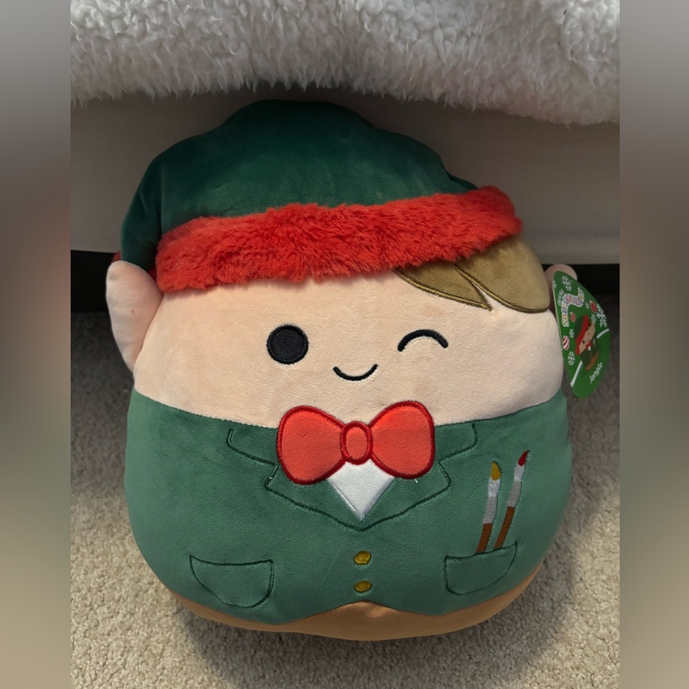 NWT Squishmallows 12” Jangle the Christmas Elf Plush. Great gift or collectible